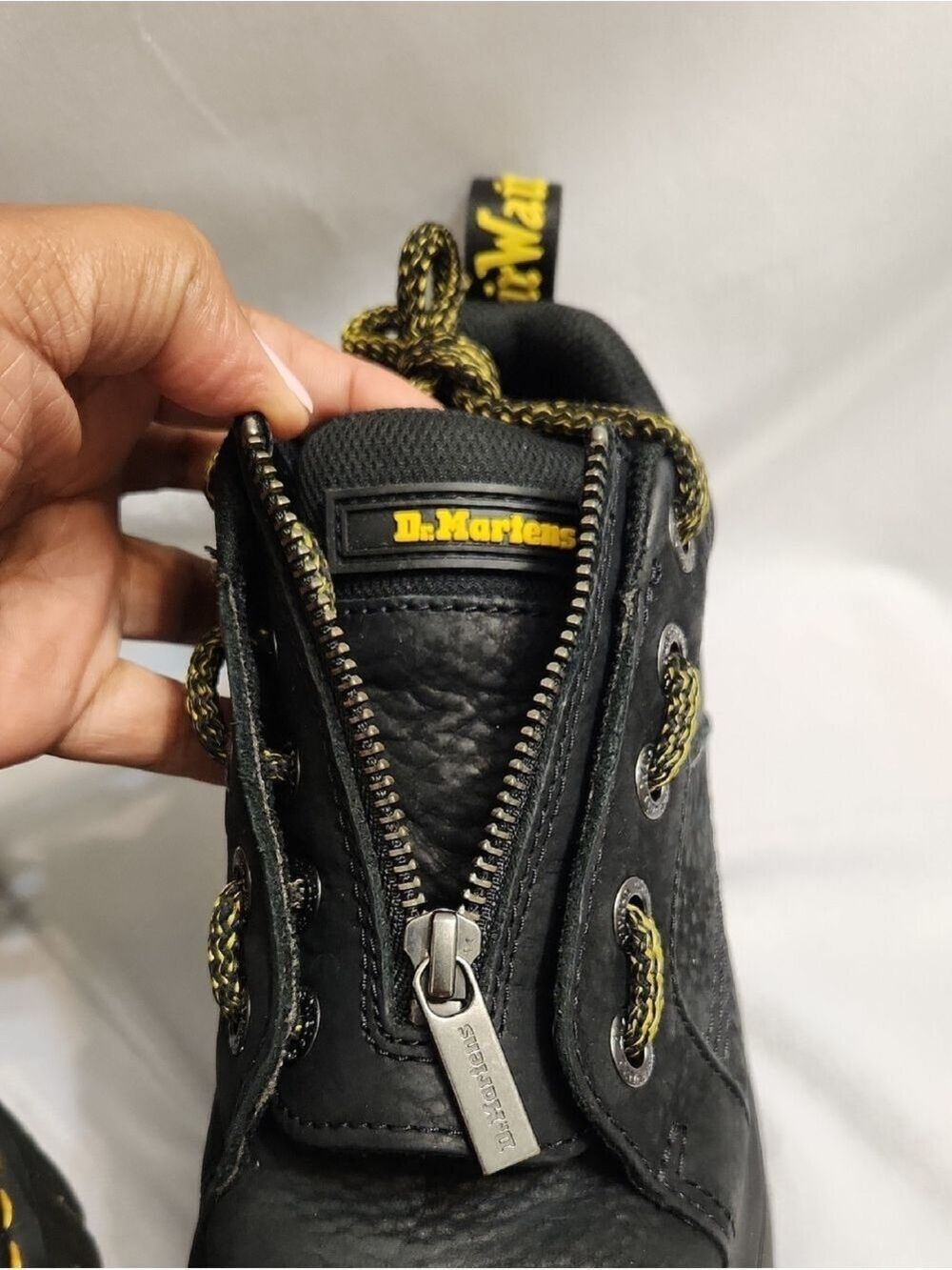 Dr. Martens Woodard Lo Zip Black Leather Shoes (W Size 5) - Picture 8 of 12